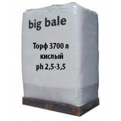 Торф кислый 3700л Ph 2,5-3,5 в биг-бейле
