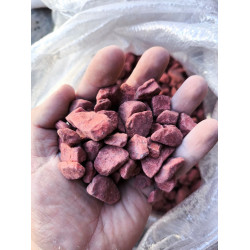 Бордовая мраморная крошка, 10-20 мм, 13 кг